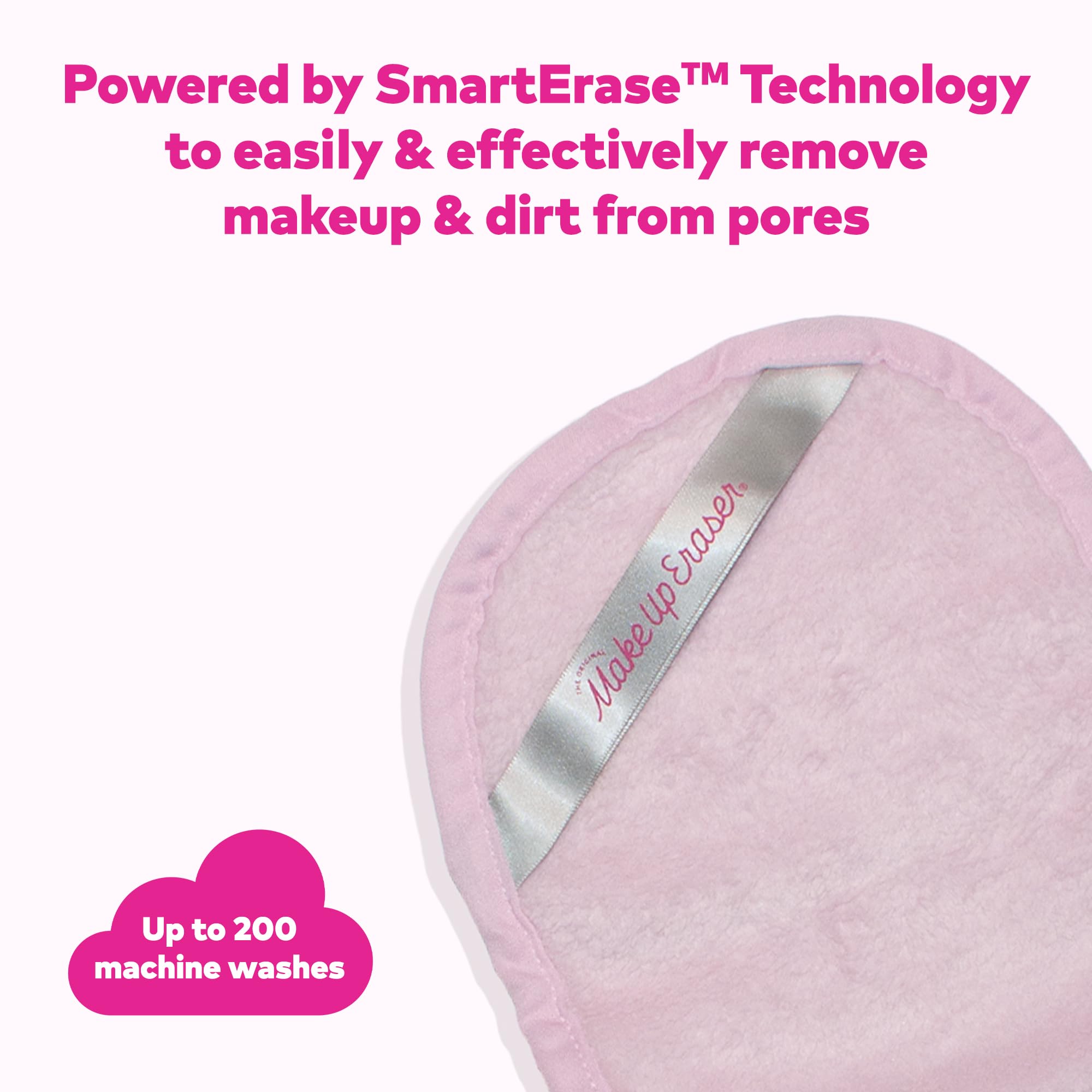 MakeUp Eraser Pro using only water for everyday makeup removal.