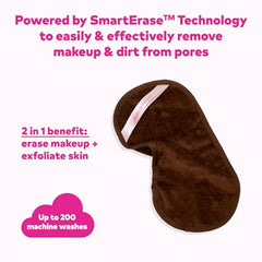 MakeUp Eraser Pro Mocha water-activation demo using warm water to erase makeup.