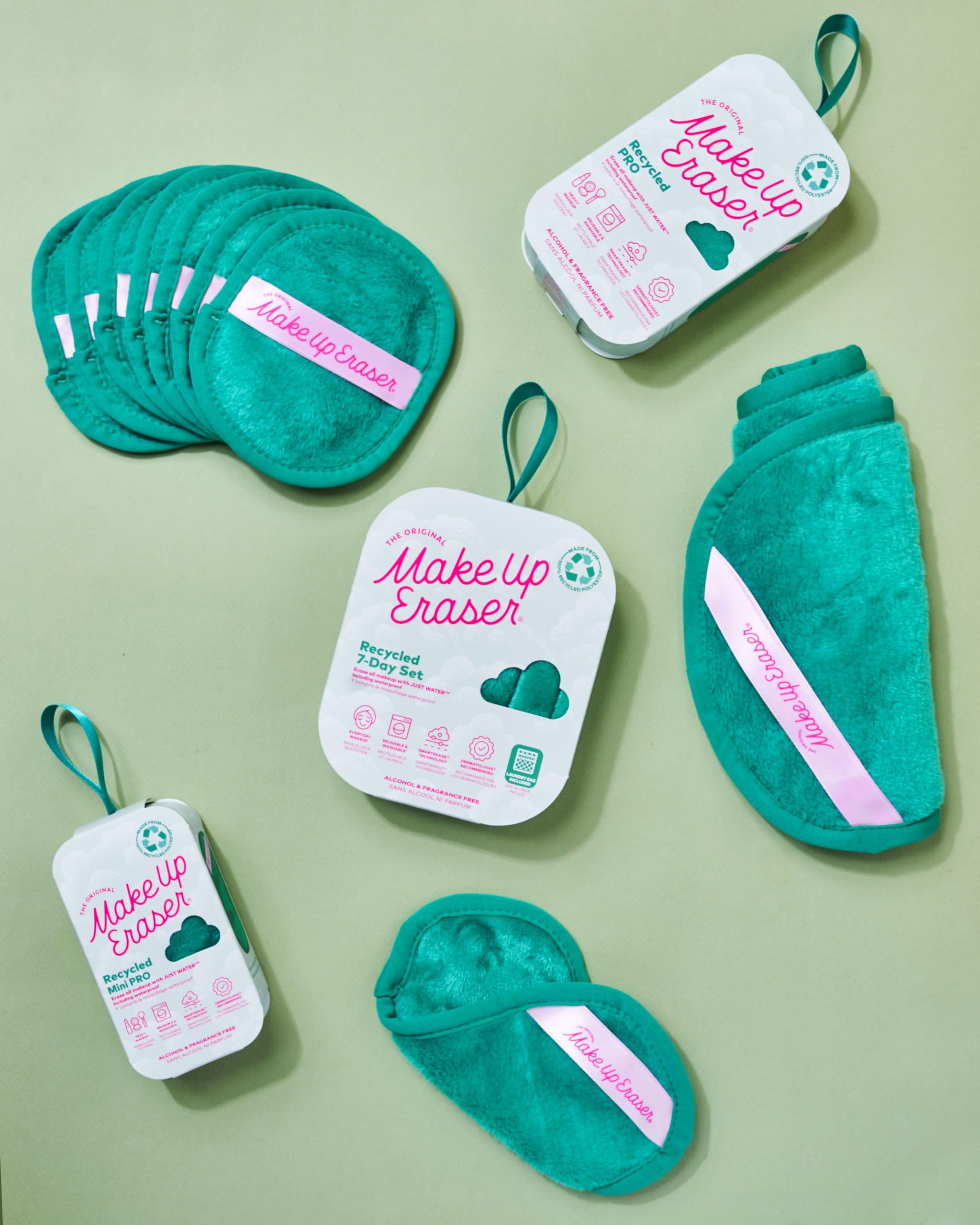 MakeUp Eraser Pro reusable cloth reduces waste vs wipes
