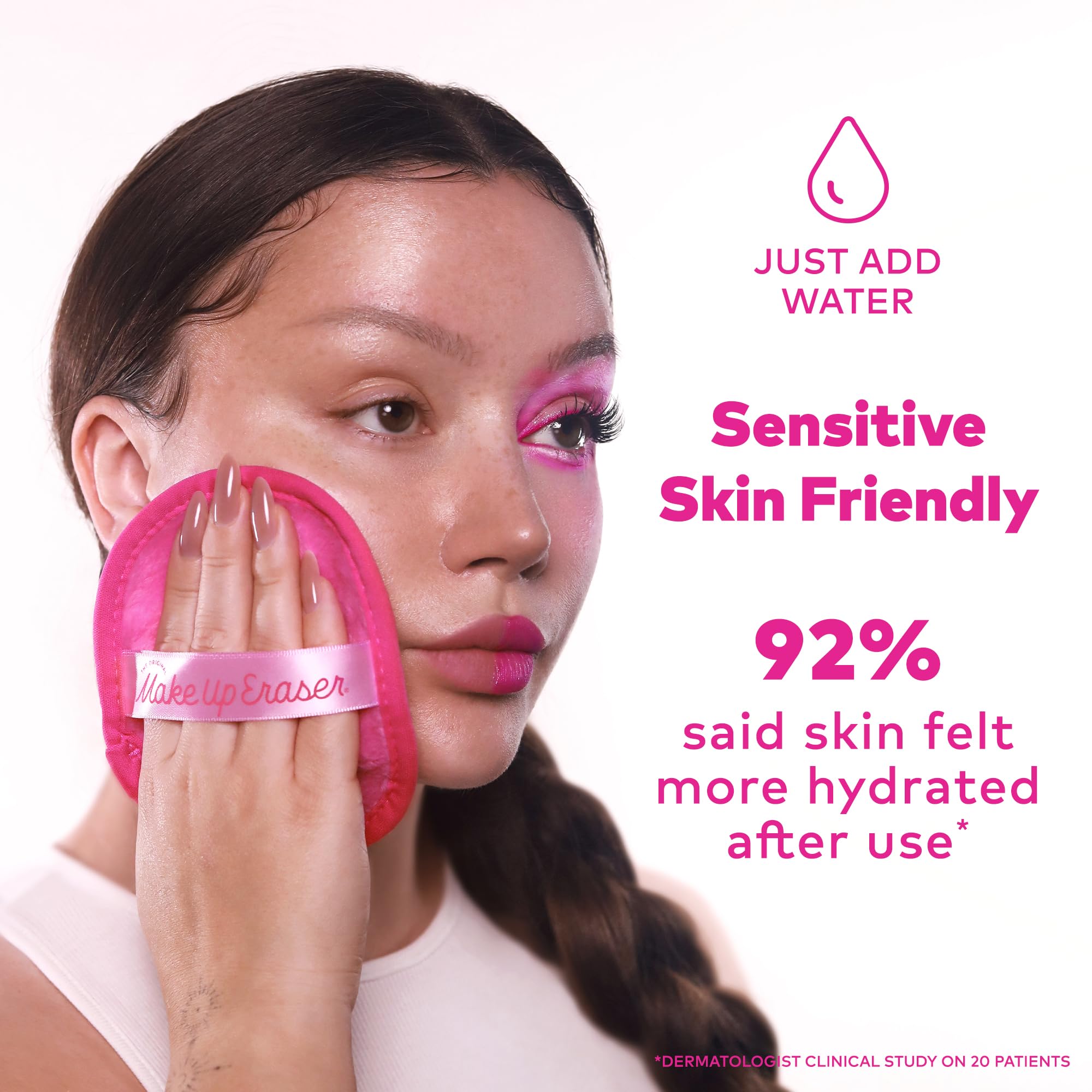 MakeUp Eraser reusable and machine washable cloth reduces waste in daily routines.