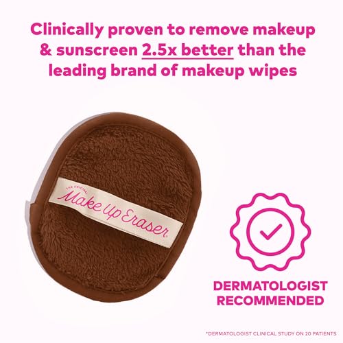 Close-up of MakeUp Eraser seven daily cloths for reusable makeup removal each day