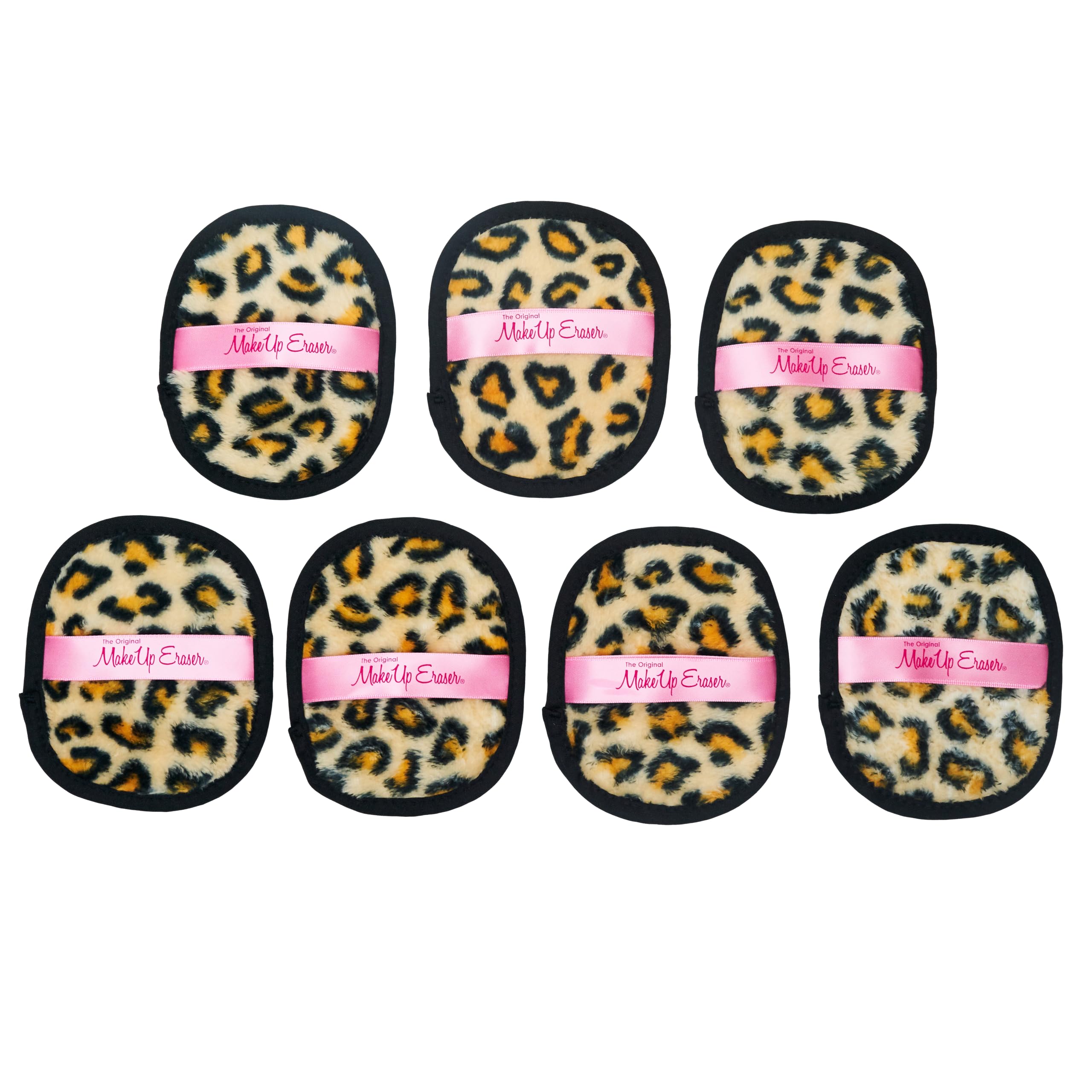 MakeUp Eraser two-sided exfoliating design demonstrates erasing makeup and exfoliating in one pass.
