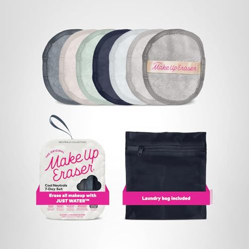MakeUp Eraser being used to remove makeup with water.
