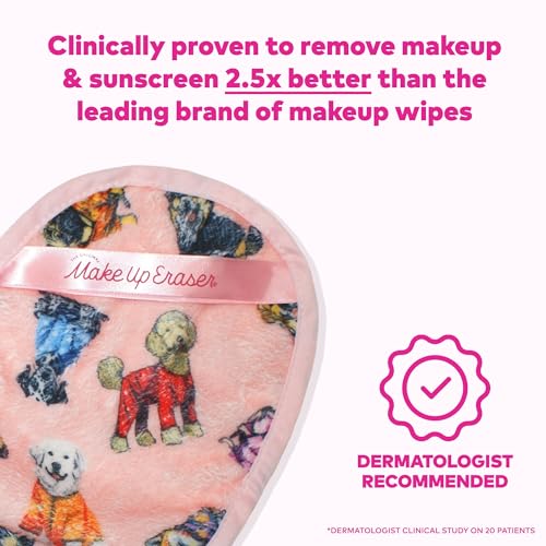 MakeUp Eraser water-activation demo highlights effortless removal with warm water.