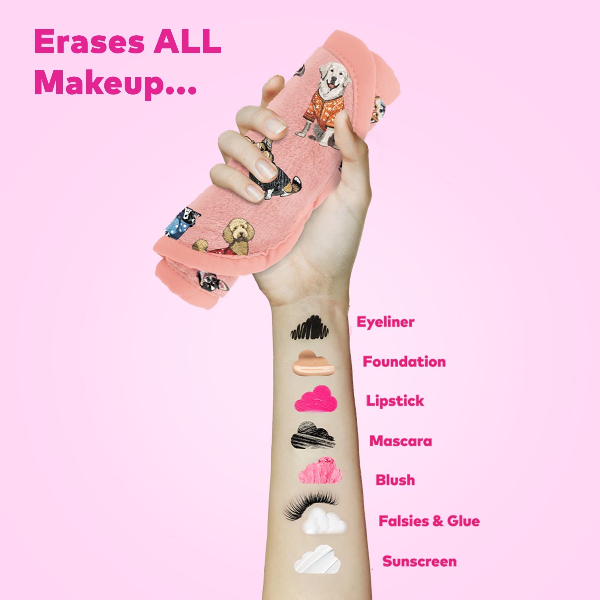 MakeUp Eraser water-clean face closeup conveys fresh, residue-free skin after use.