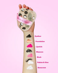 MakeUp Eraser water-only removal demo shows makeup erasing with just water.
