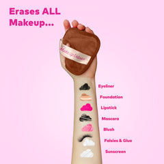 MakeUp Eraser water-removal example showing makeup lifting without wipes