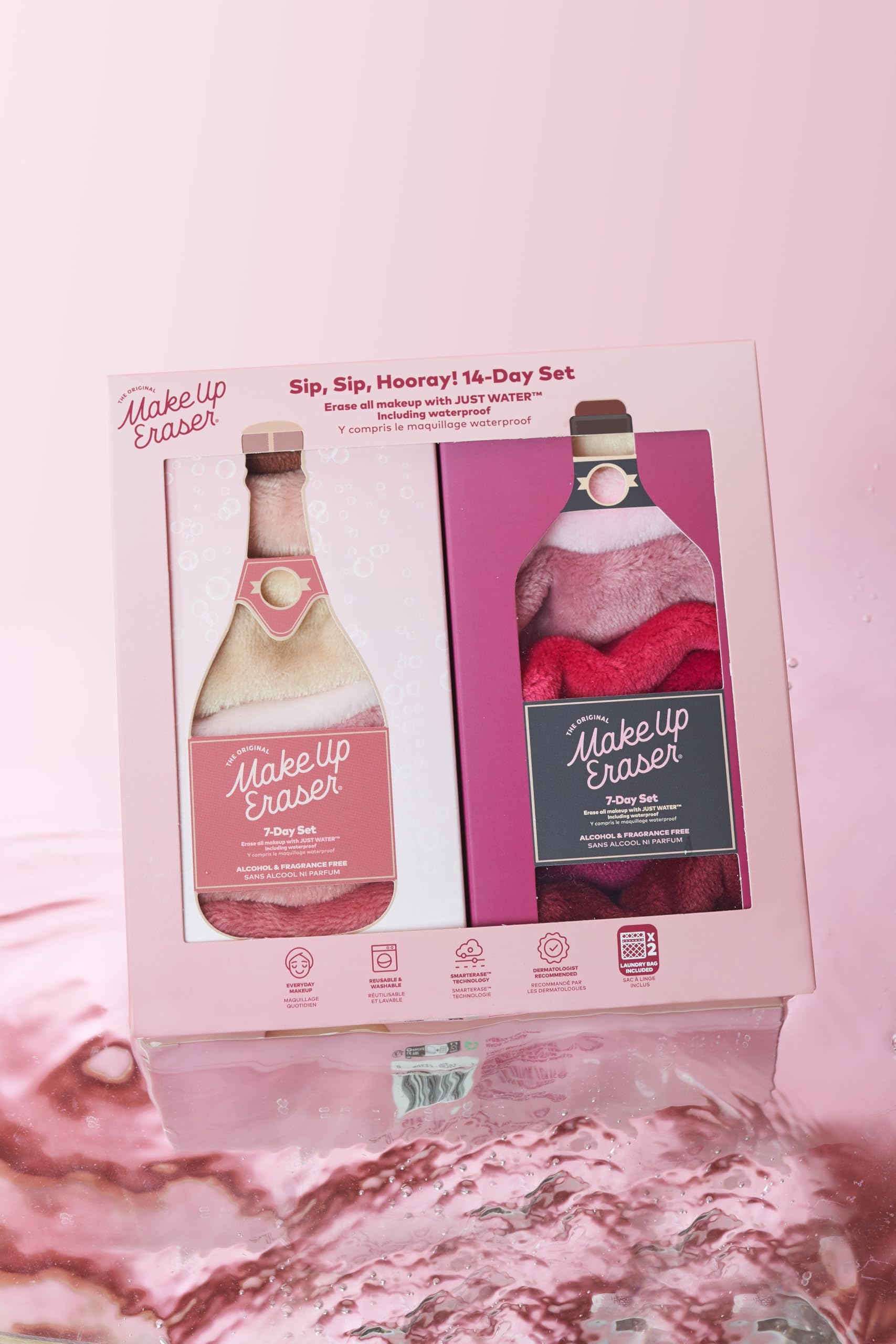 MakeUp Eraser removes waterproof makeup with water only, offering gentle, waste-reducing routine.