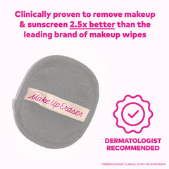 MakeUp Eraser in action removes waterproof makeup with just water.