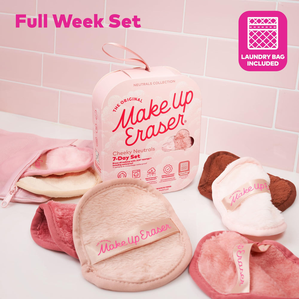 MakeUp Eraser removes waterproof mascara and eyeliner with just water.