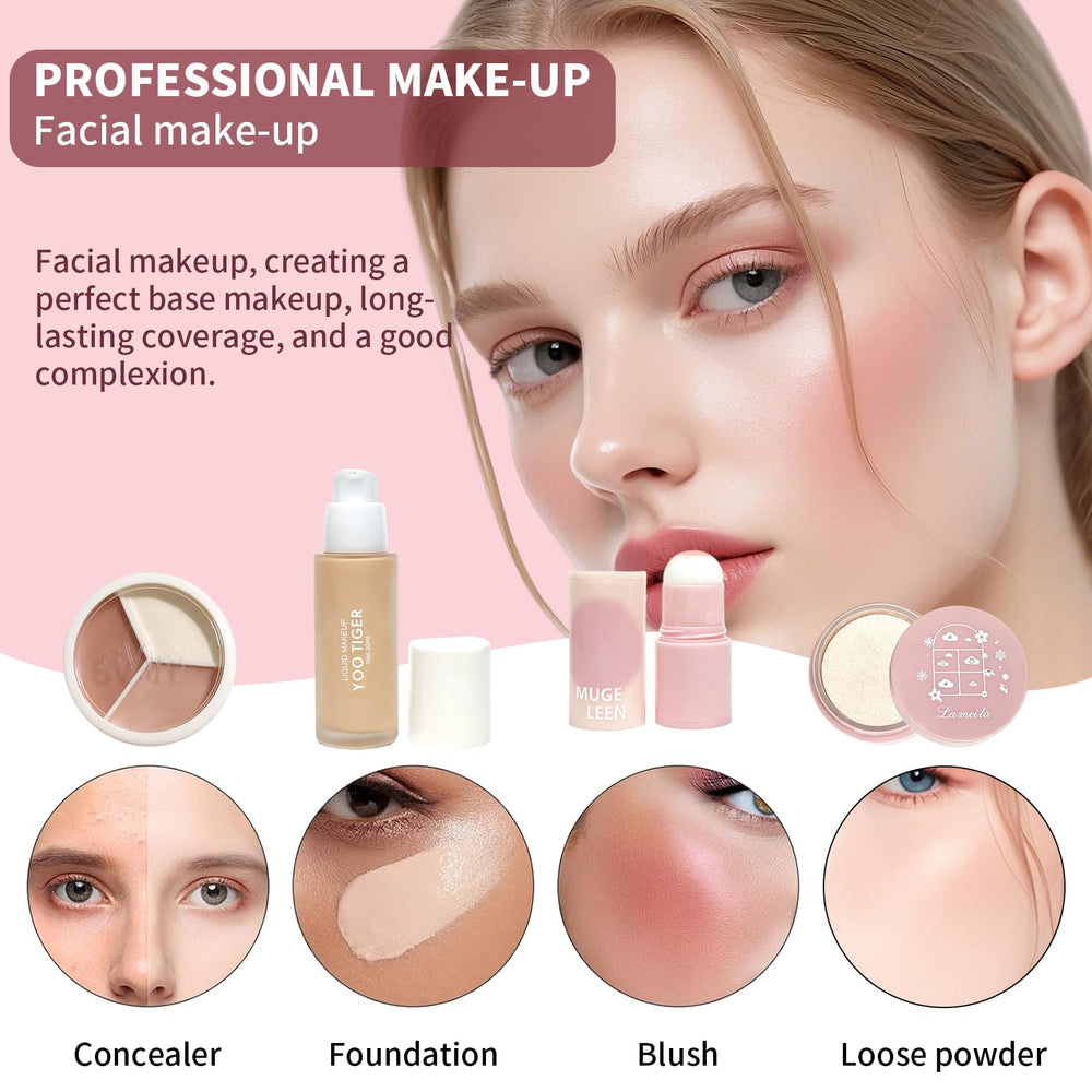 Makeup Kit for Women eyeliner stick provides precise definition and long wear.