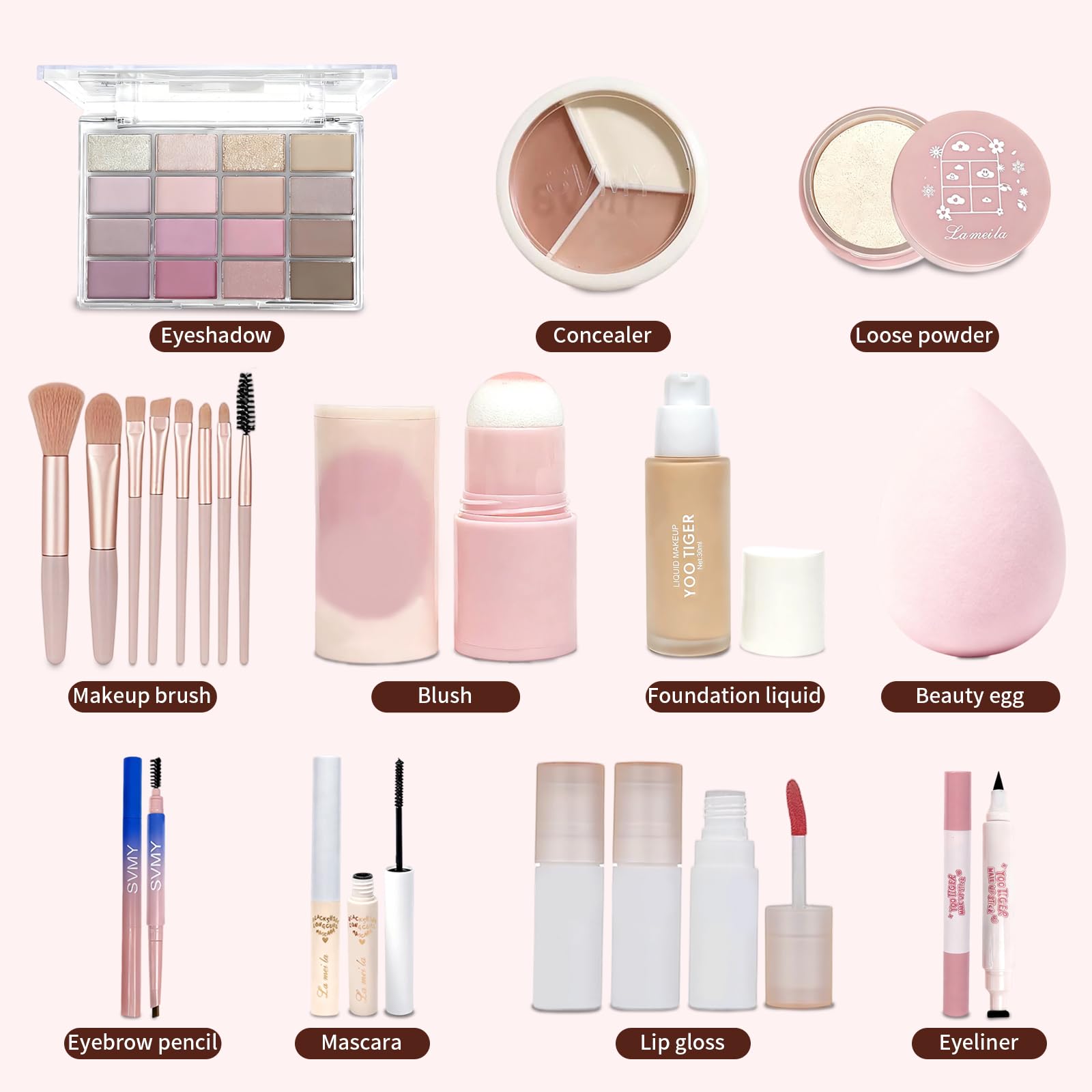 Makeup Kit for Women eyeshadow palette with rich pigment for versatile looks.