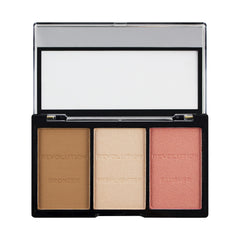 Makeup Revolution Ultra Sculpt & Contour Kit bronze-powder creates warm, sun-kissed cheek color.