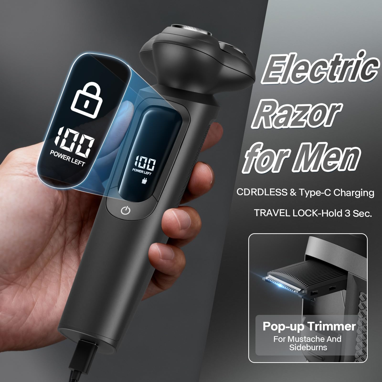 MALEGEBAZ electric-razor-travel-lock secure packing during travel
