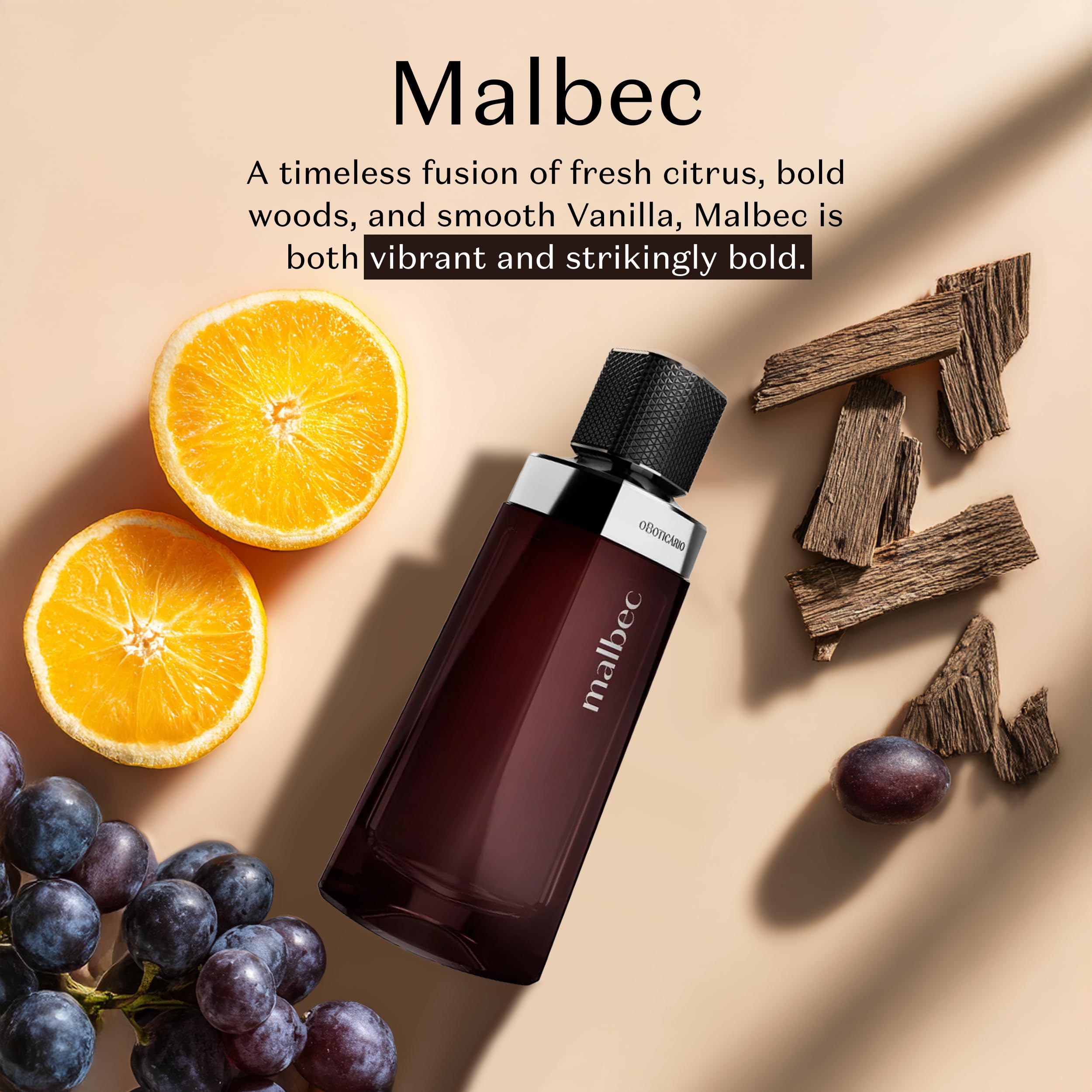 Malbec barrel aging process presents an oak-aged depth with wine-inspired warmth.