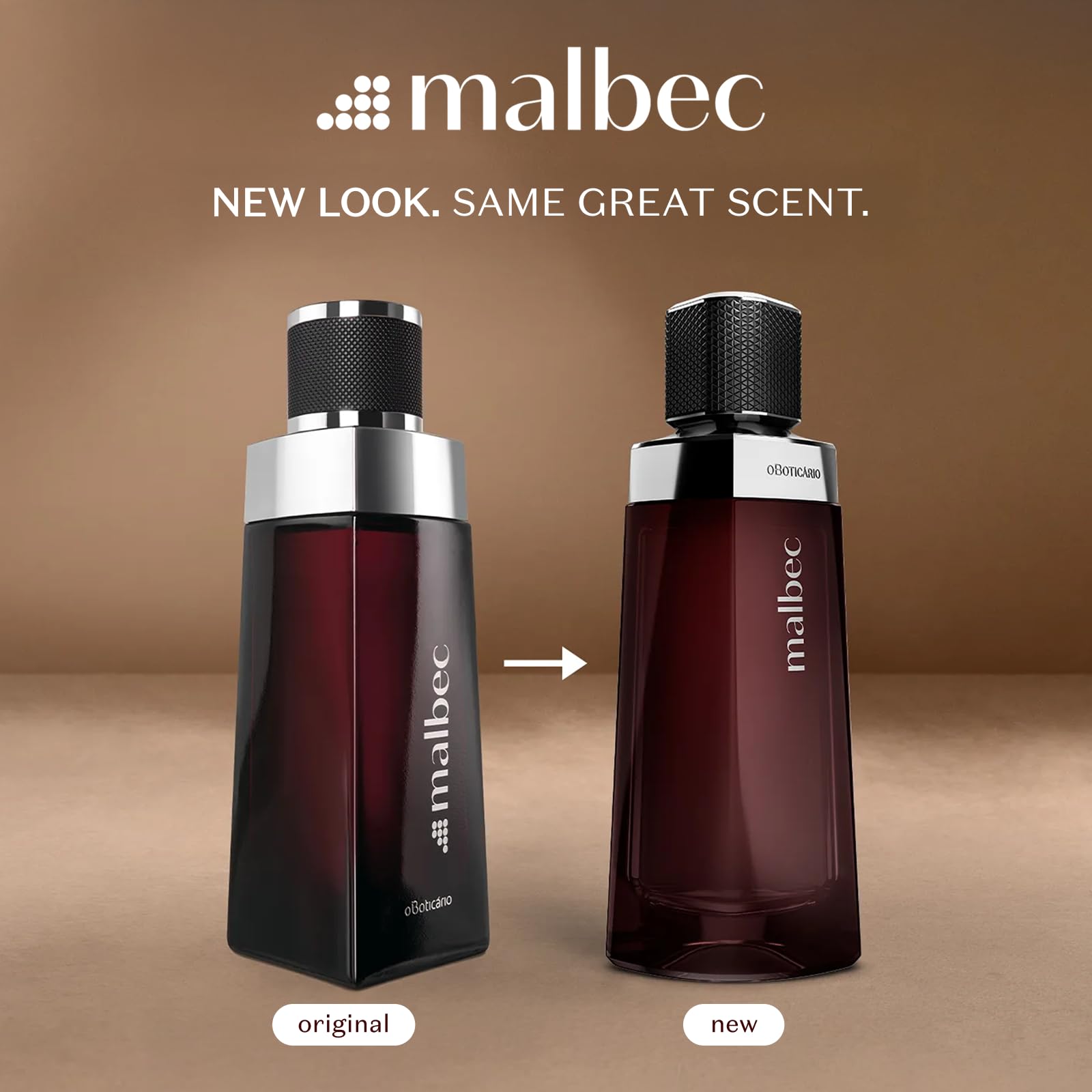 Malbec Classic label closeup highlights luxe branding and refined masculine scent cues.