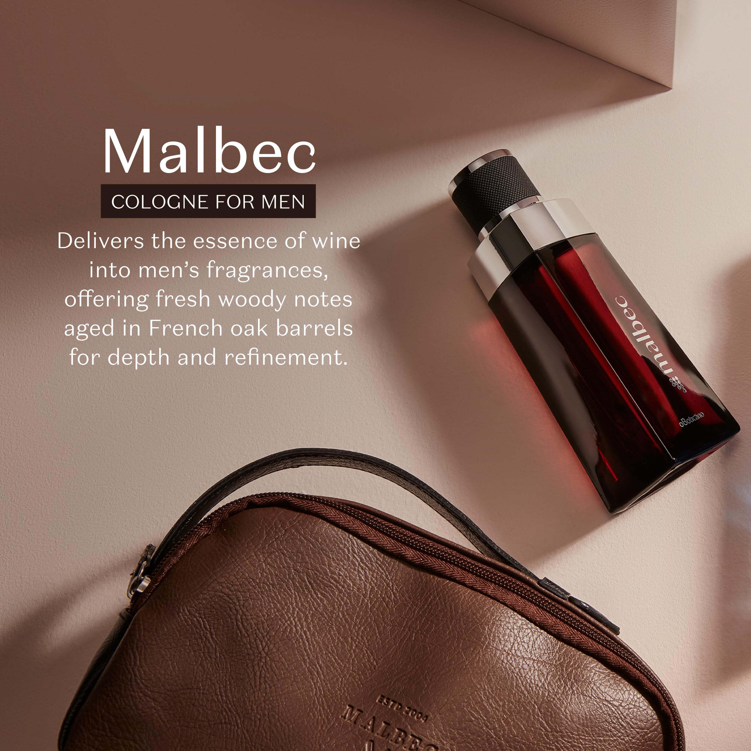 Malbec packaging display helps you choose the scent with confidence.