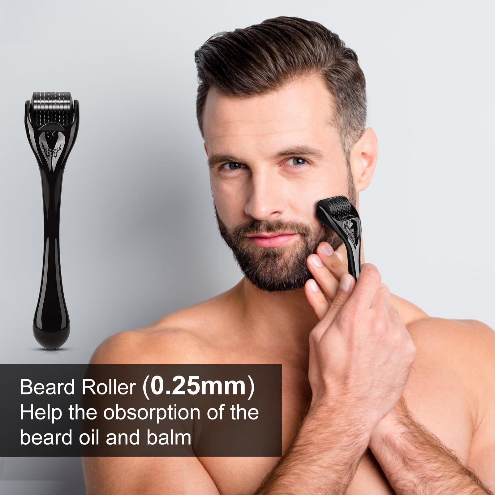 MALE GOD batana oil bottle shown, supporting nourishing ingredients for healthier facial hair.