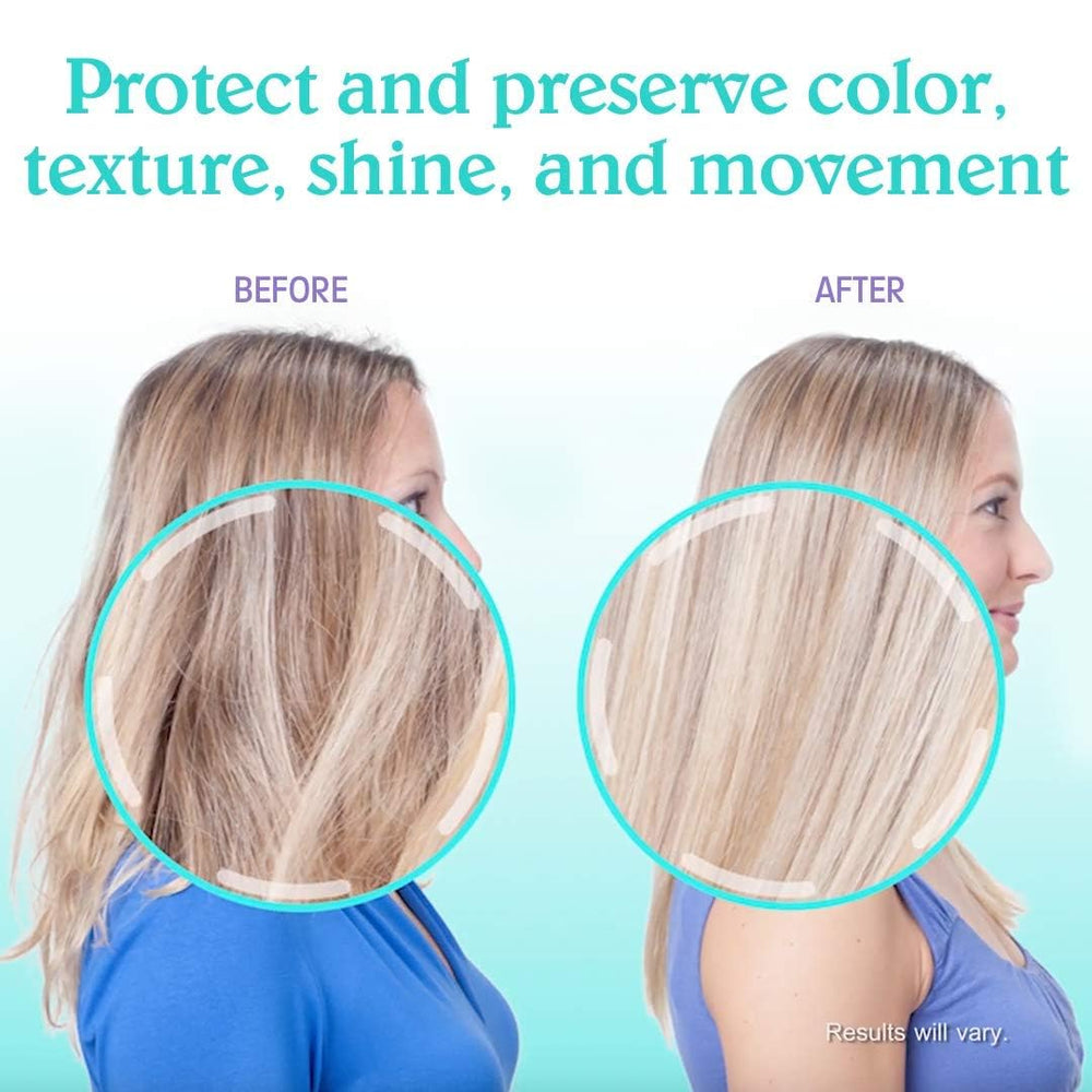 Malibu C Blondes Vitamin Complex highlights nourishing ingredients for daily use.
