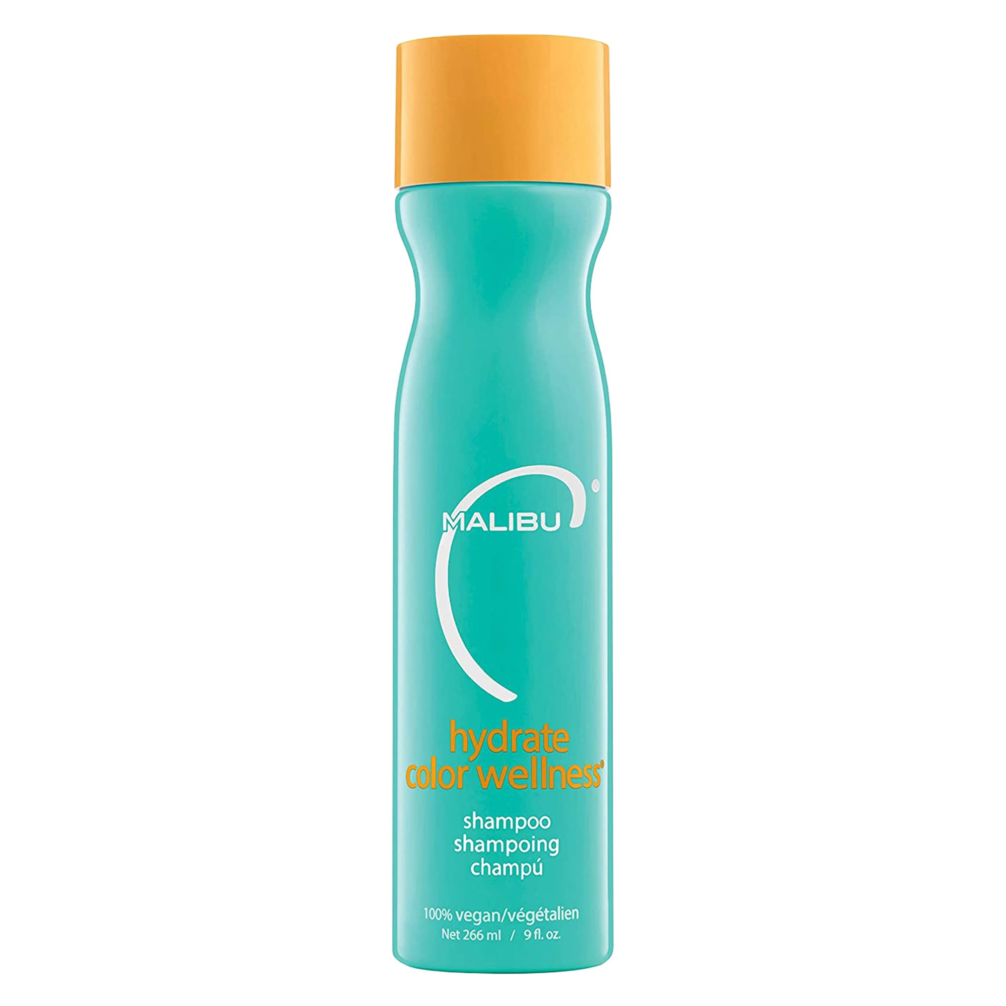 Malibu C Hydrate Color Wellness Shampoo bottle front shows color protection and hydration