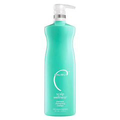 Malibu C Scalp Wellness Shampoo bottle pour for refreshing cleansing with menthol.
