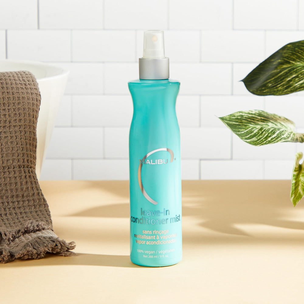 Malibu C UV and swim protection keeps sun-exposed hair vibrant during pool days.