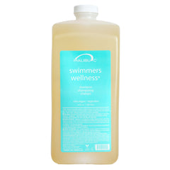 Malibu C Swimmers Wellness Shampoo bottle front shows chlorine protection for healthier hair