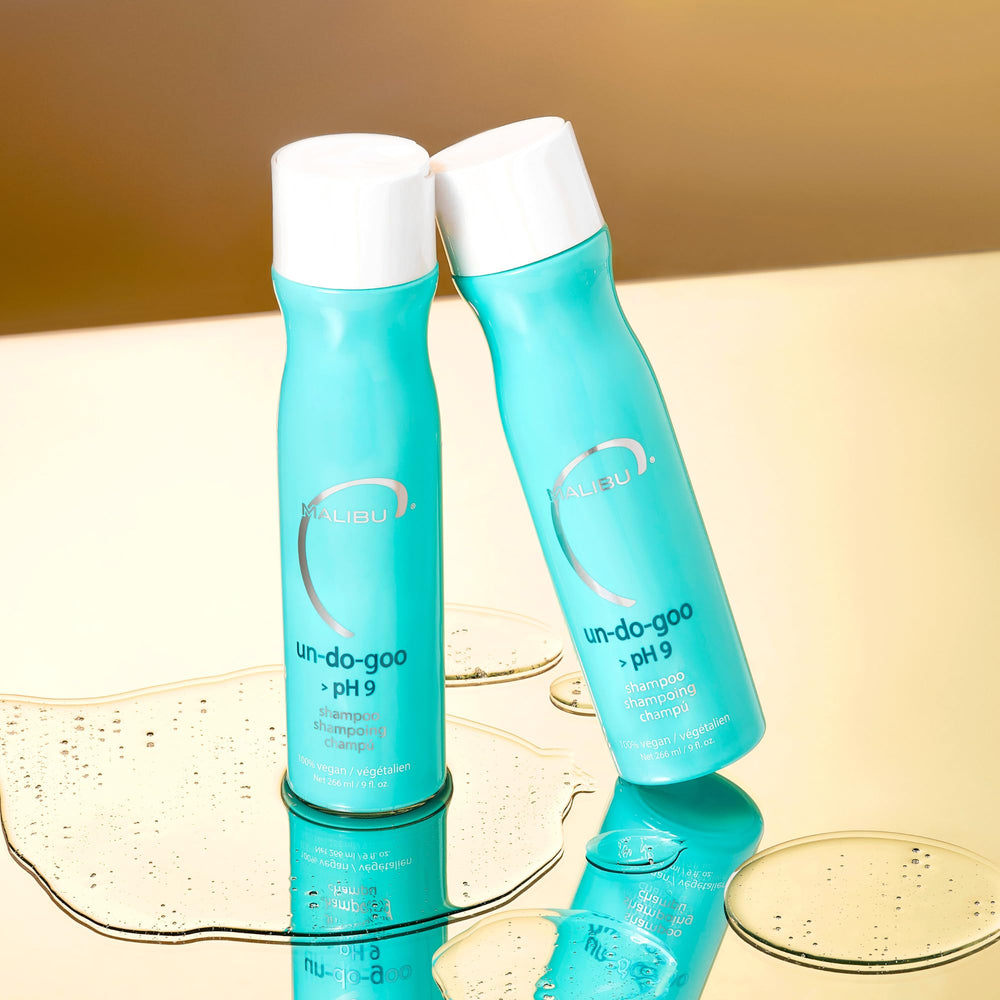 Malibu C Un-Do-Goo clarifying shampoo resin build-up removal focus