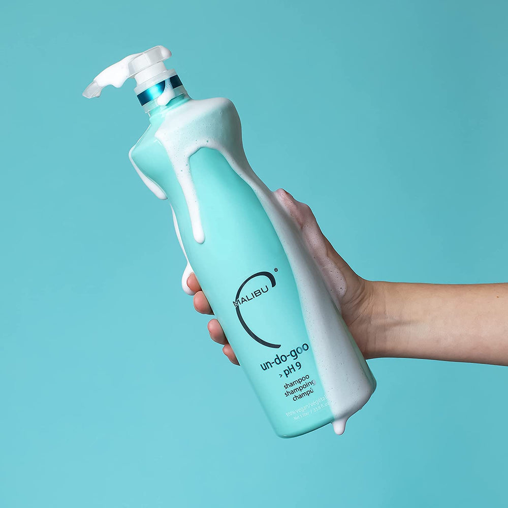 Malibu C Un-Do-Goo shampoo magnesium and limonene ingredients promote scalp health