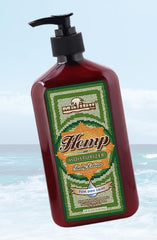 Malibu Tan Body Lotion hemp ingredients close-up highlights calming hemp extract.