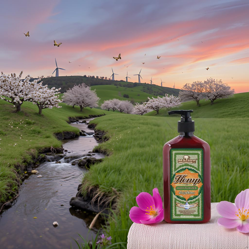 Malibu Tan Body Lotion packaging with palm tree background evokes beach-ready skin.