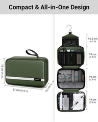 Maliton toiletry bag ventilated pocket supports quick drying of damp items