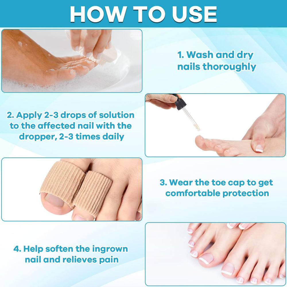 Maliyscent Ingrown Toenail Drop softened nail ready for trimming