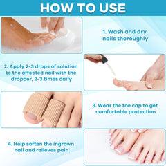 Maliyscent Ingrown Toenail Drop softened nail ready for trimming