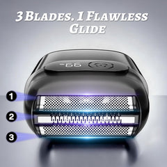 MALEGEBAZ shaver LED display shows battery status for easy charging