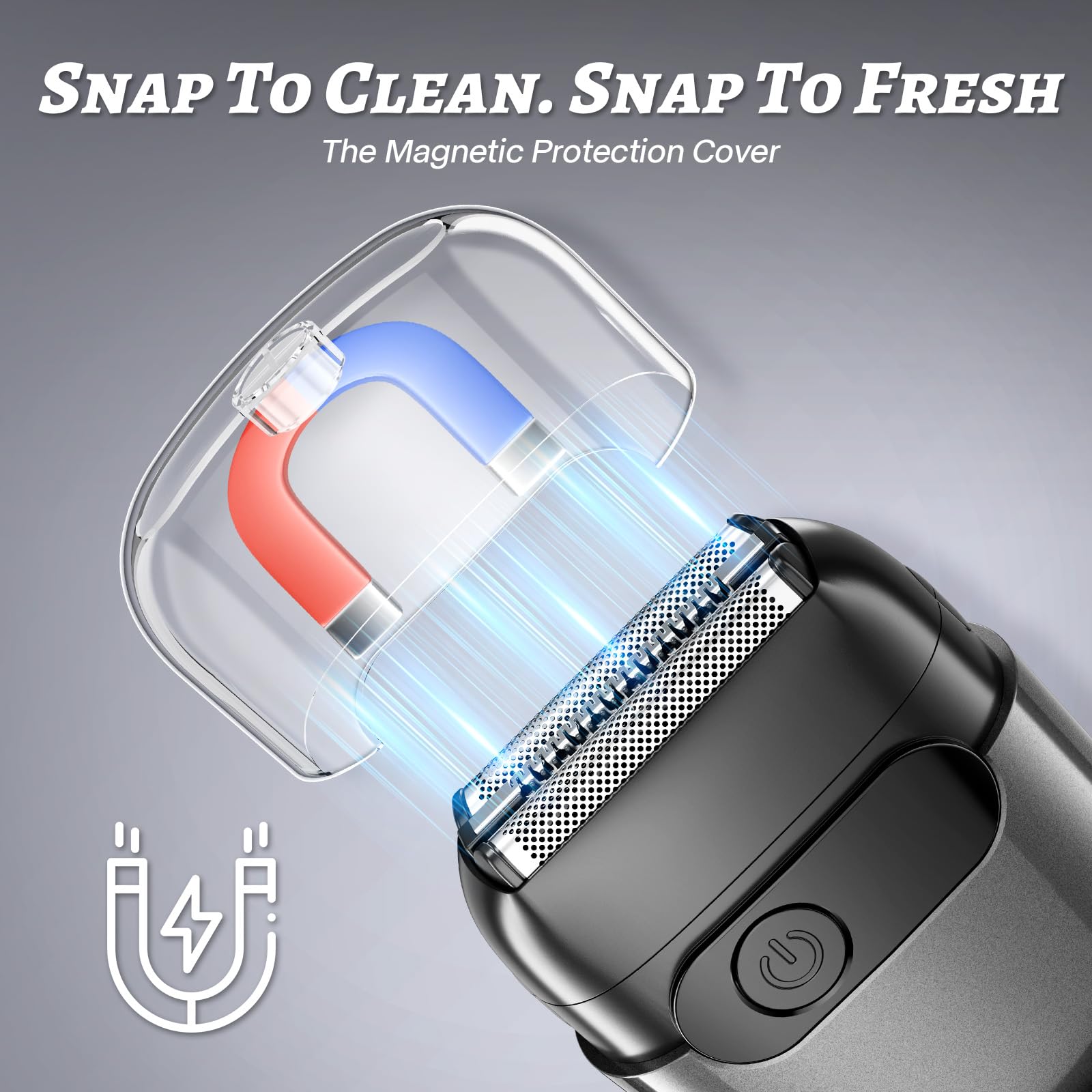 MALEGEBAZ shaver USB-C fast charging for quick power