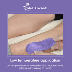 Stripless hard wax beads being dispensed for easy home use