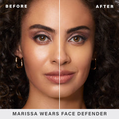 Mally Beauty Poreless Face Defender sponging application demonstrates easy tap-and-pat makeup setting technique.