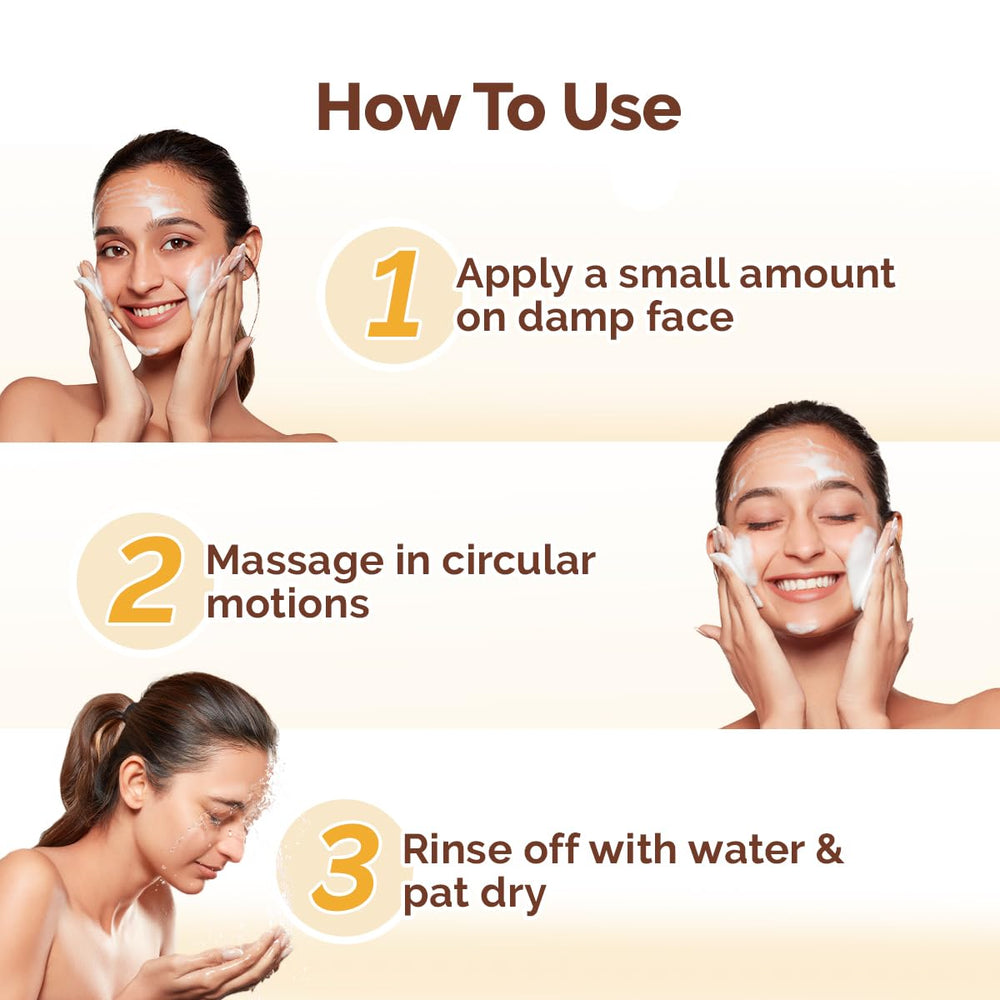 Mamaearth Ubtan De Tan Face Wash suitable for all skin types.