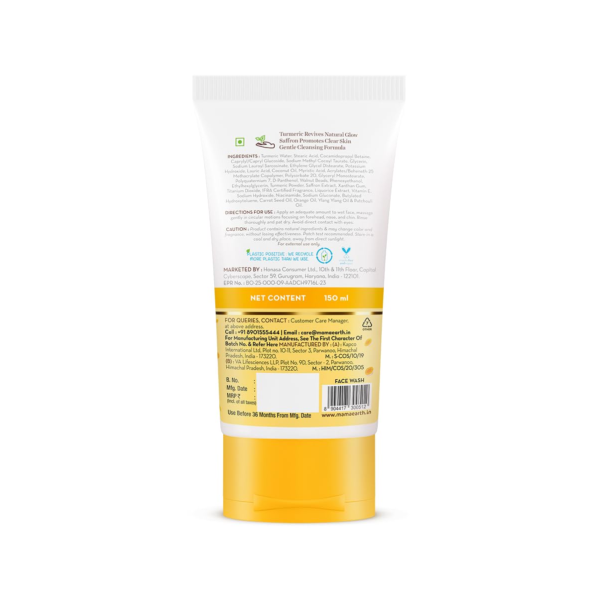 Mamaearth Ubtan De Tan Face Wash sensory ritual for morning skincare.