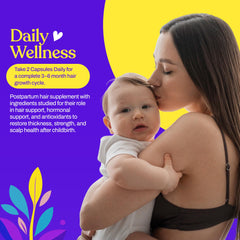 Mama's Select ingredients label highlights Biotin, Iron, and Zinc for potential hair health