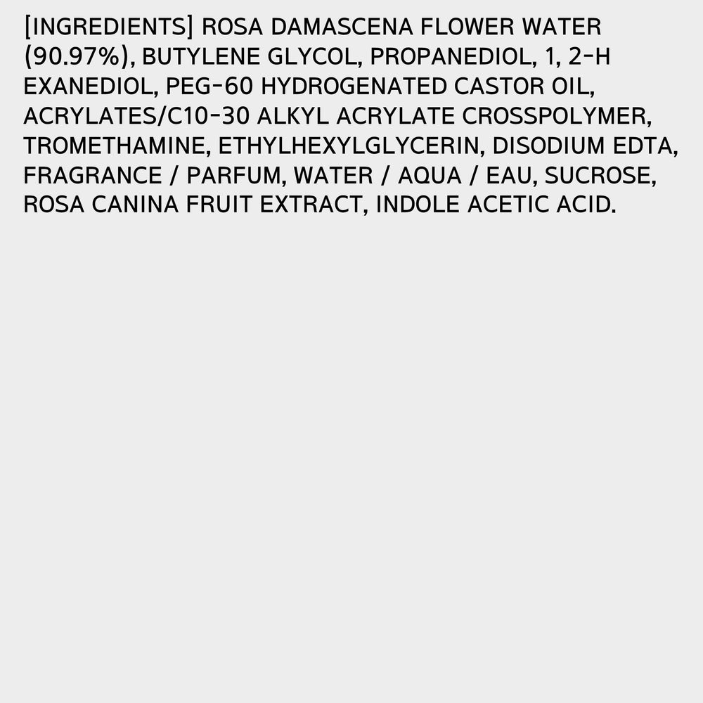 Mamonde Rose Water Toner cotton pad application demonstrating refreshing facial use.