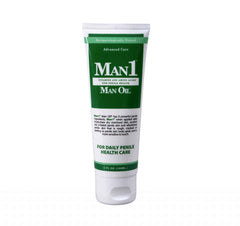 Man1 Man Oil penile health cream bottle highlights advanced care for intimate skin.