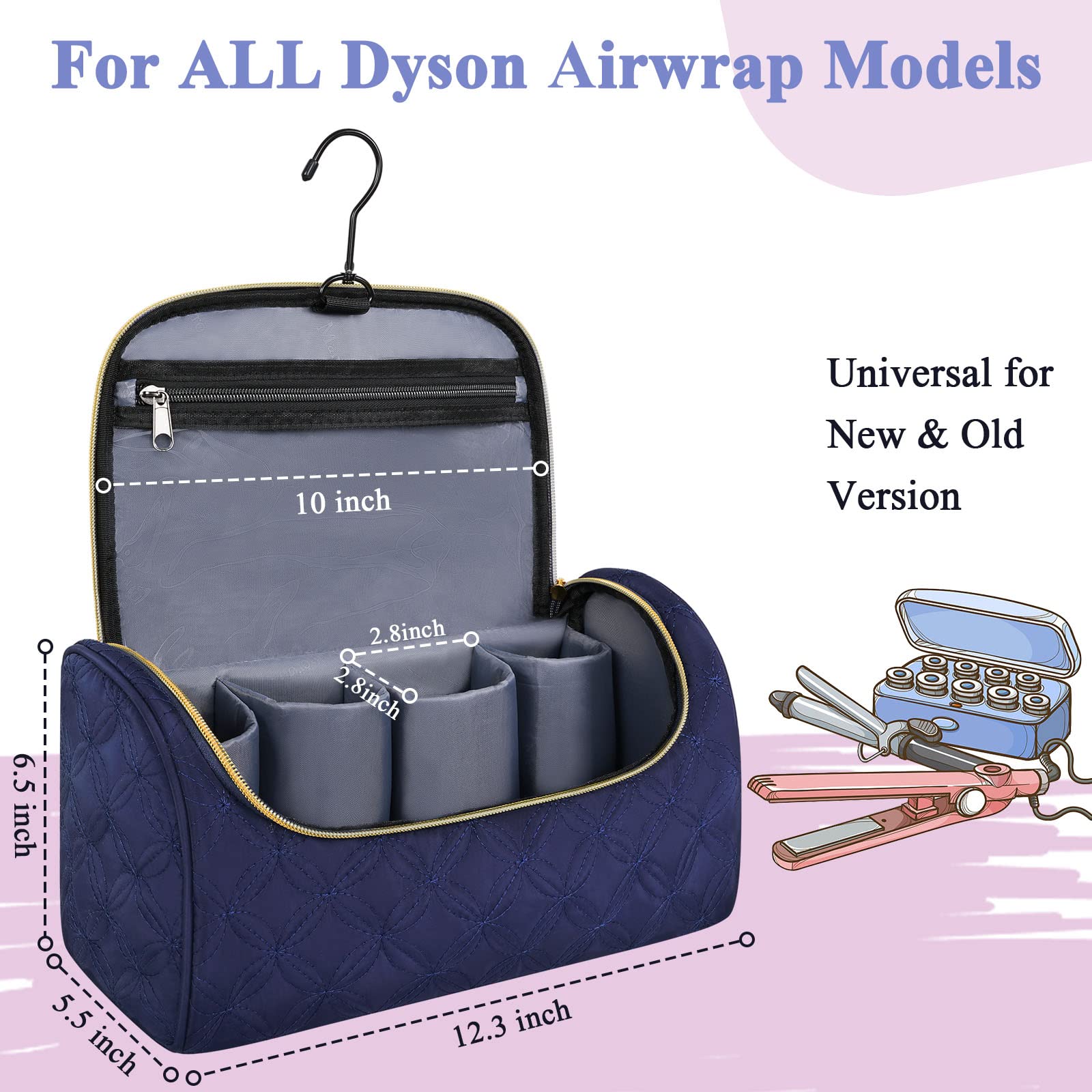 Mancro Airwrap travel case 360-padding protects gear from bumps and dust during travel.