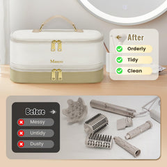 Mancro carrying case with removable heat-resistant mat for safe countertops.