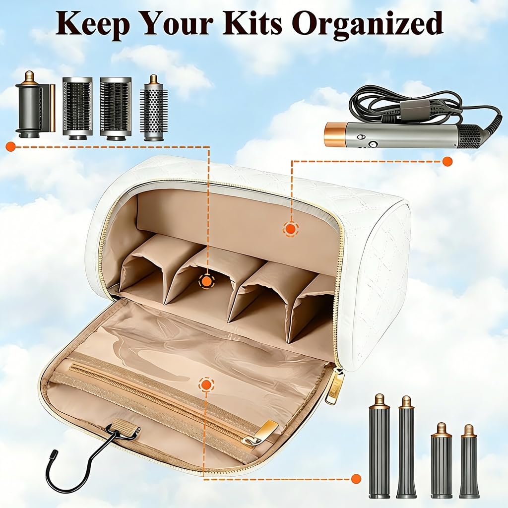 Mancro clear zippered pocket stores oils, sprays, or small tools.