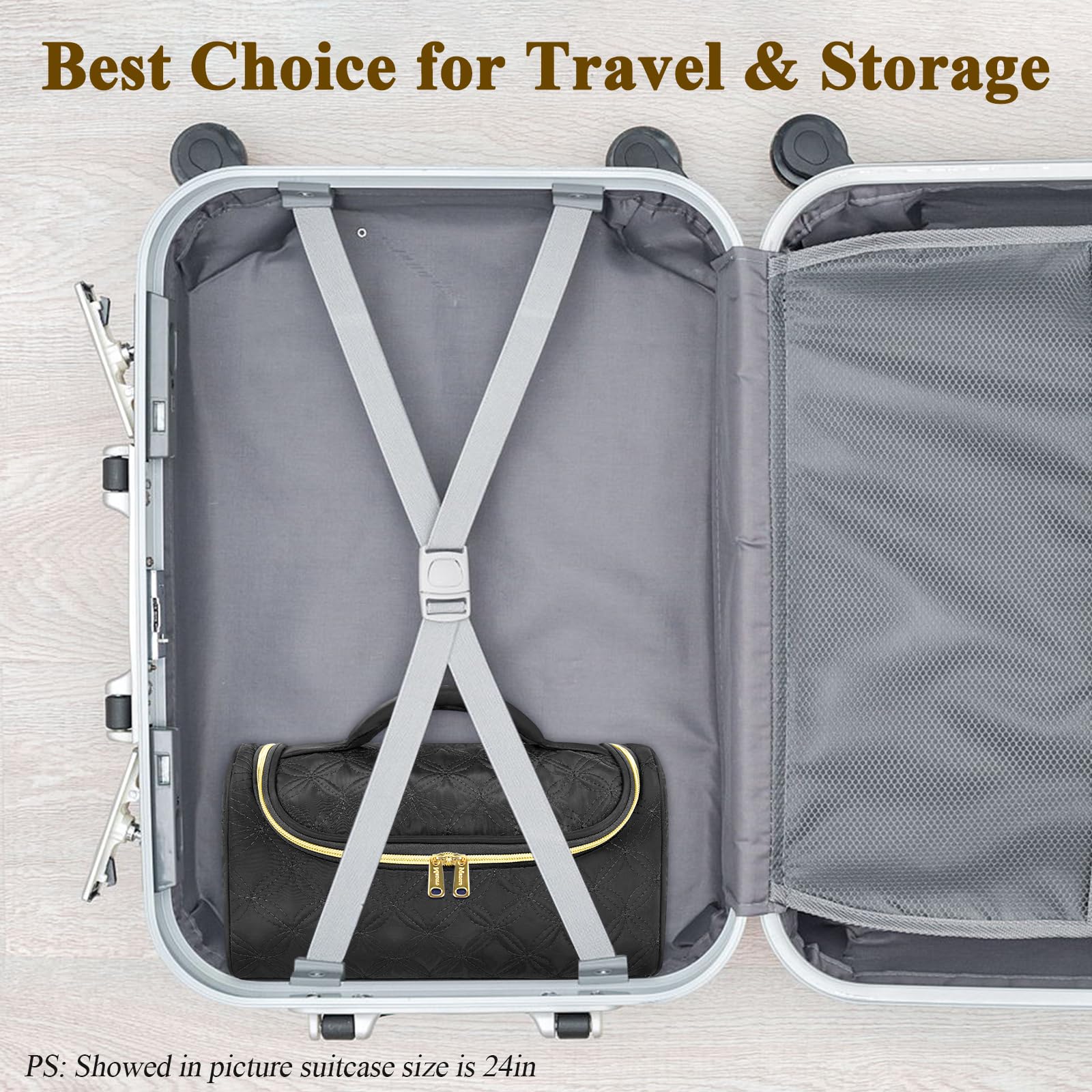 Mancro Dyson Airwrap durable zippers endure frequent opening and closing