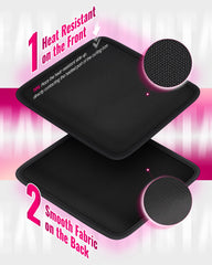 Mancro hair tools travel bag interior pockets keep brushes, pins, and accessories neatly organized.