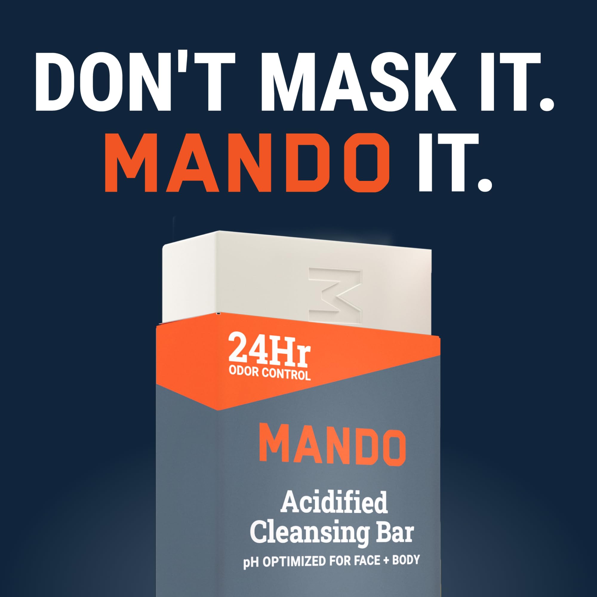Mando 4-in-1 bar Mt Fuji fragrance image implying clean daily routine.