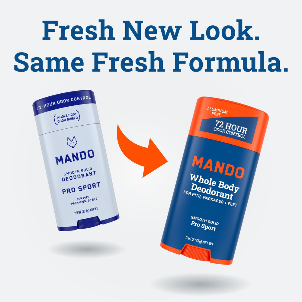 Mando 72-hour odor claim icon communicates potential long-lasting protection.